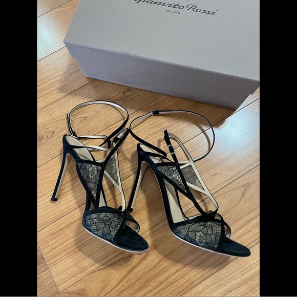 Shoes - Gianvito Rossi Lace Heels Sz 9